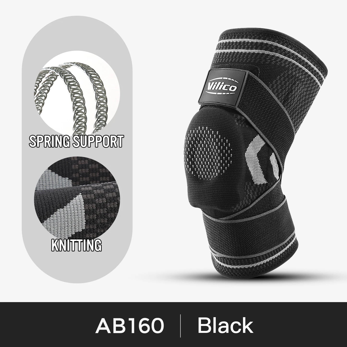 1PCS Knee Brace Support Straps Knee Compression Sleeves for Men & Women Meniscus Tear Arthritis Sports Joint Pain Relief