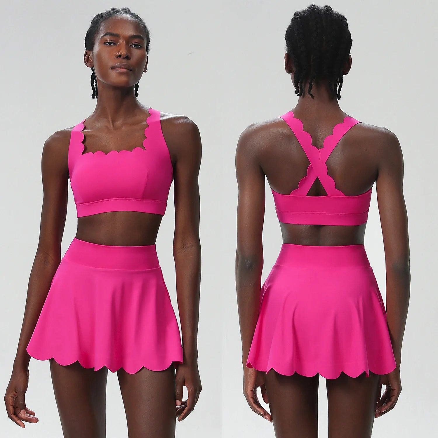 Women Summer Tennis Clothes and racket