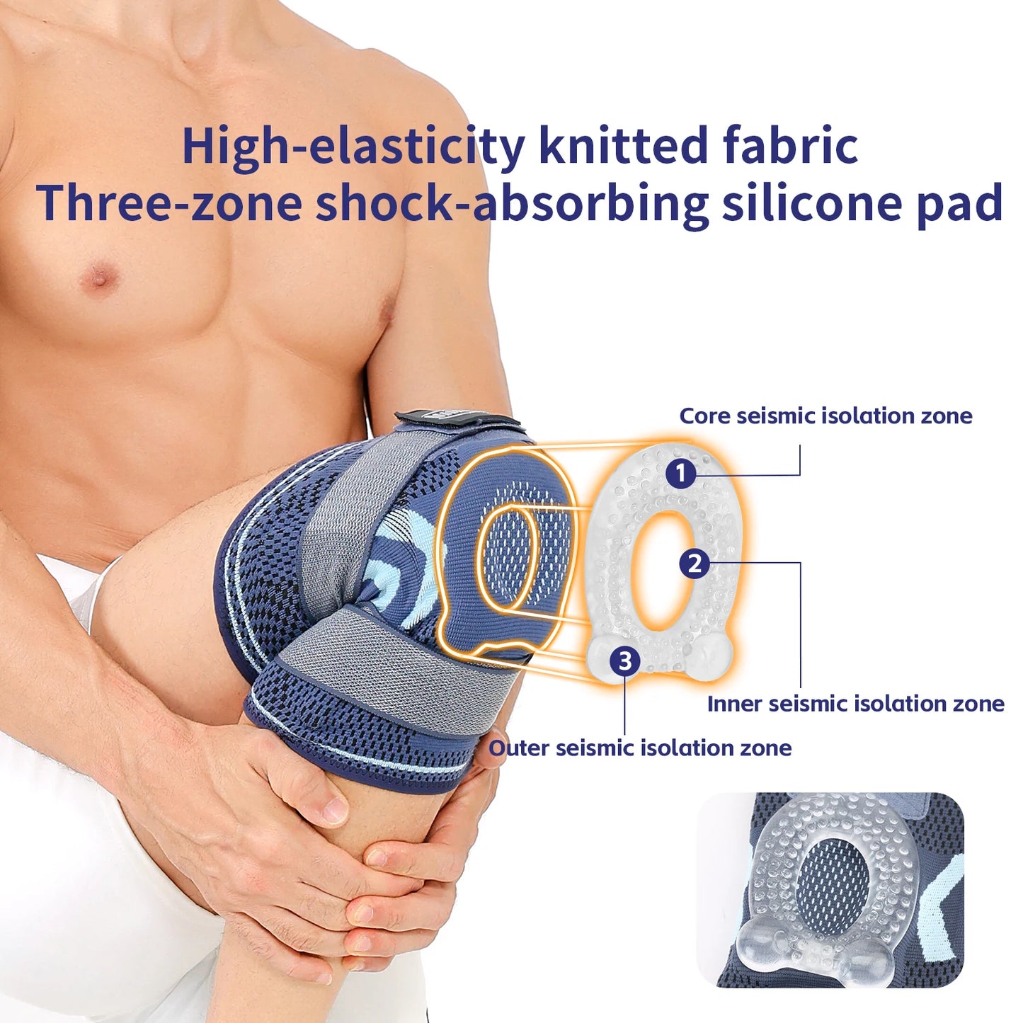 1PCS Knee Brace Support Straps Knee Compression Sleeves for Men & Women Meniscus Tear Arthritis Sports Joint Pain Relief