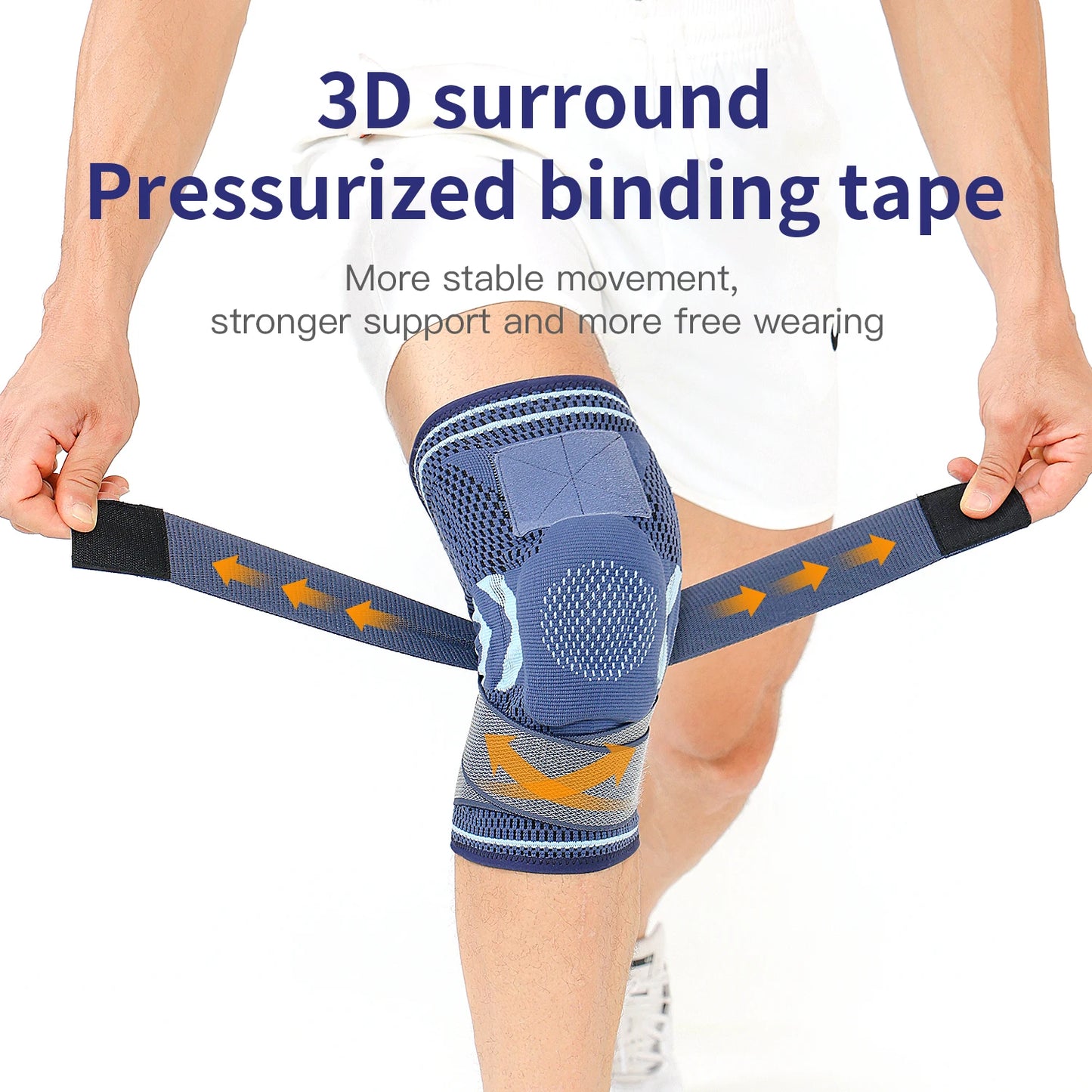 1PCS Knee Brace Support Straps Knee Compression Sleeves for Men & Women Meniscus Tear Arthritis Sports Joint Pain Relief