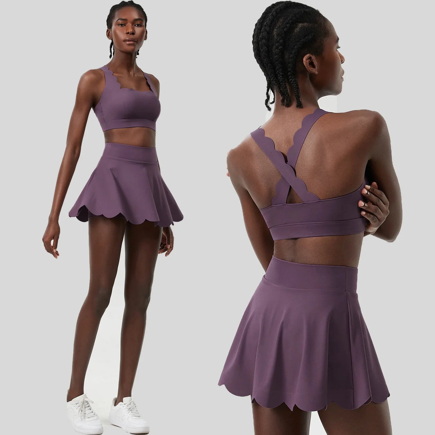 Women Summer Tennis Clothes and racket