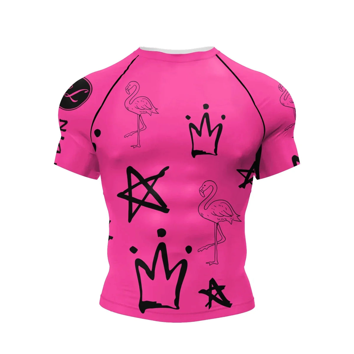 New 3D Print Sports Training T-Shirt Men Quick Dry Breathable Oversized Boxing Jiu Jitsu Uniform Tops