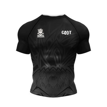 New 3D Print Sports Training T-Shirt Men Quick Dry Breathable Oversized Boxing Jiu Jitsu Uniform Tops