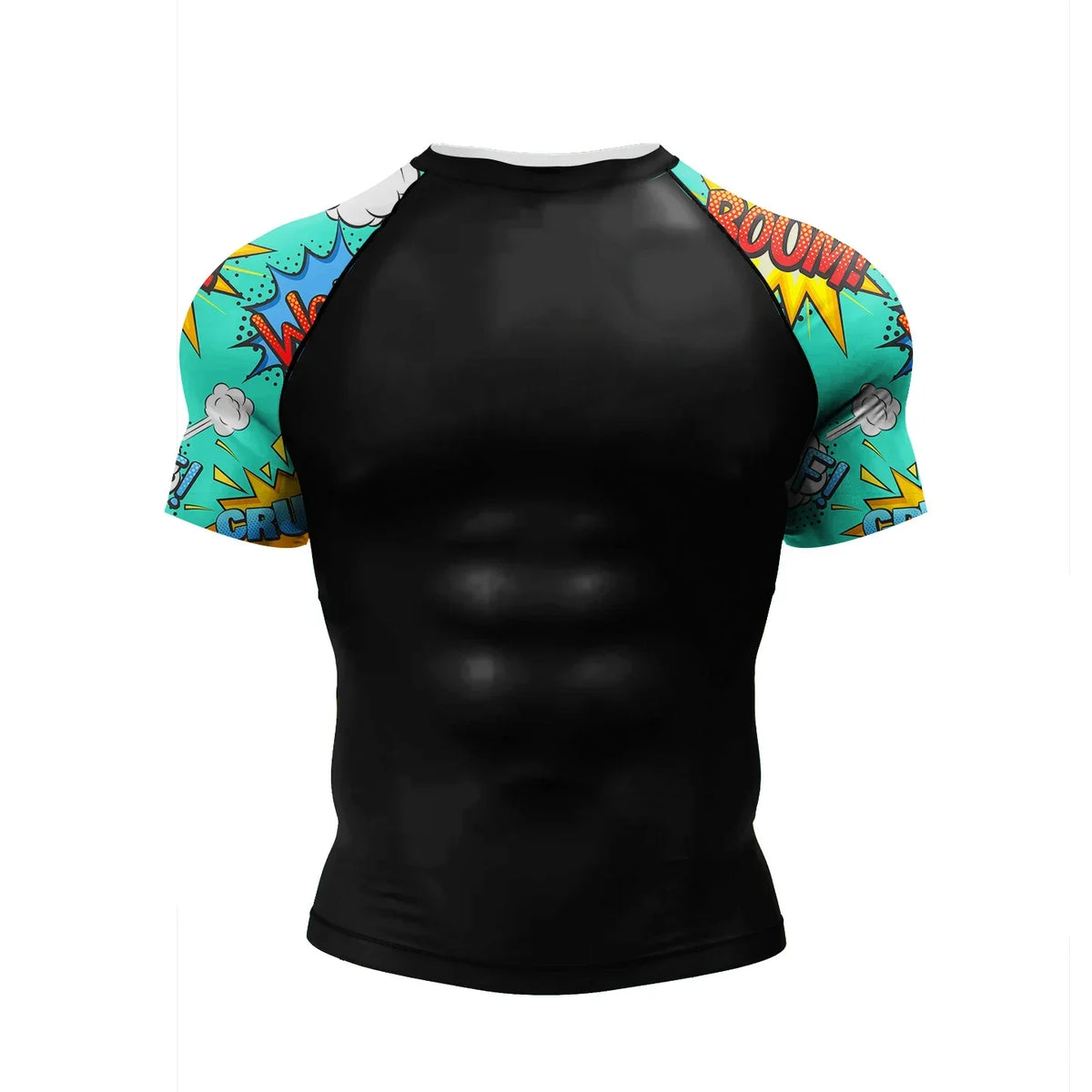 New 3D Print Sports Training T-Shirt Men Quick Dry Breathable Oversized Boxing Jiu Jitsu Uniform Tops